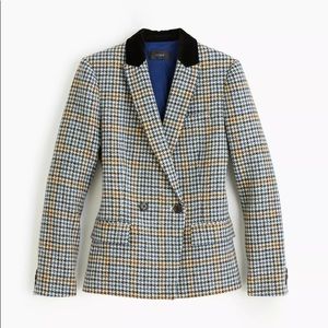 NWOT J Crew Wool Dover Houndstooth Blazer